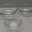 Pyrex Essentials (3-Piece) Glass Mixing Bowls Set For Prepping, Baking and Cooking, Preheated Oven, Dishwasher, Freezer, and Microwave Safe