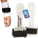 Gibson Athletic Just Right Uneven Bar Gymnastics Grips for Girls - Narrow Fit Leather Hand Grips for Gymnastics Bars - Gymnastics Equipment & Accessories, Made in USA XXS