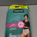 Depend Fresh Protection Adult Diapers, Incontinence & Postpartum Bladder Leak Underwear for Women, Disposable, Maximum, Small, Blush, 32 Count