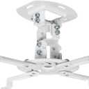 VIVO Universal Adjustable Ceiling Projector, Projection Mount Extending Arms Mounting Bracket, White, MOUNT-VP01W (6" max extension)