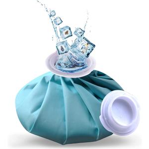 Ice Pack for Injuries Reusable, Ice Bag Reusable 9" Hot Water Bag for Hot & Cold Therapy, No-Leak Elastic Ice Bag for Pain Relief, Menstruation Pain Injuries Muscle Strains