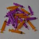 Threlaco 22 Pack Colorful Halloween Party Syringes for Liquid 10ml Reusable Plastic Jelly Syringes Cups for Desserts Pudding Juice Birthday Graduation Halloween Party Supplies