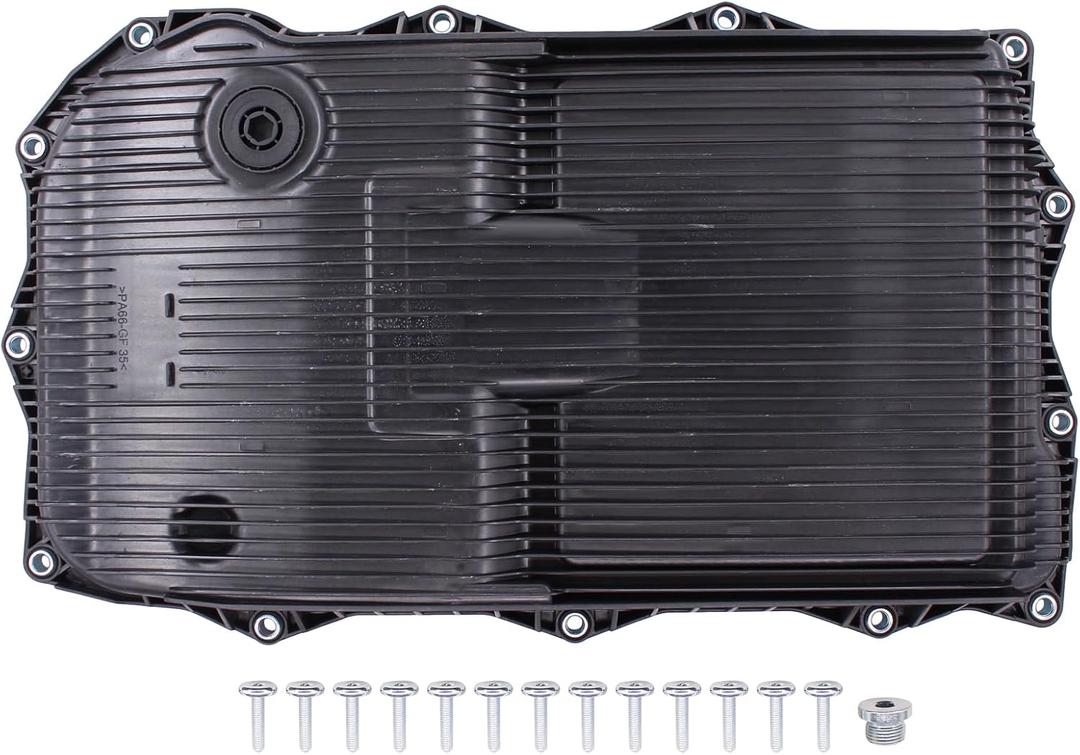 MOTOKU Automatic Transmission Oil Pan with Filter and Gasket for Chrysler 300 3.6 Dodge Charger 3.6 2013-23, Challenger 3.6 2015-23, Durango 3.6 Ram 1500 3.6 2014-25, Jeep Grand Cherokee 3.6 2014-24