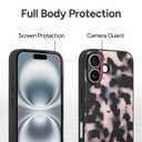Aijohnny Phone Case for iPhone 16 Plus, [Compatible with Magsafe][Full Camera Protection], Tortoise Shell Shockproof Protective Phone Cover for Women, Fashion Slim Lightweight Magnetic Case Black