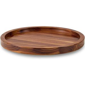 21" Acacia Wood Lazy Susan Organizer Kitchen Turntable for Cabinet Pantry Table Organization