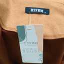 BTFBM Womens Faux Suede Jackets Dressy Spring Summer Clothes 2025 Lapel Long Sleeve Open Front Cropped Outerwear Coats (M, Solid Brown)