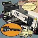 TOPOWN 2-Hole Heavy Duty Shovel Holder for Truck Bed with Double Fixation, Adjustable Landscape Tool Rack Truck Bed Mount for Shovels, Tool Holder for Rakes, Garden Tools, Farm Tools (Bed & Box Mount)