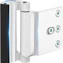 Home Security Door Lock Reinforcement - Upgraded Childproof Safety Door Locks Defender Easy Open with 3" Stop Withstand 800 lbs for Inward Swinging Door, Night Lock Deadbolt Guard Defend Your Home 1PC
