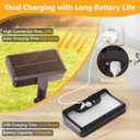 Clip On Solar Lights Outdoor with Motion Sensor, 360Rotatable & Vertically Adjustable Solar Fence Lights with 92 LEDs (600 LM, 6000 K),IP65 waterproof Security light for deck, Gutter, Camping(4 Pack)