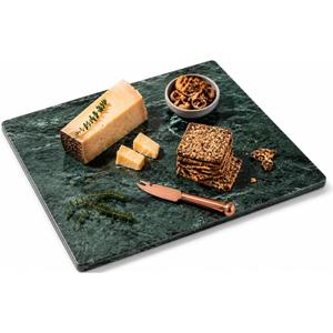 Marble Stone Cutting Board for Kitchen with Feet, 16x20 Inch, Green