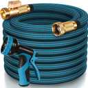 Garden Hose 100 ft, 2025 New Ultra Lightweight & Flexible Water Hose 100ft, 10 Pattern Spray Nozzle, Leak-Proof Solid Brass Fittings, High-Density Outer Fabric, Durable Inner Core, No Kink, No Tangle6