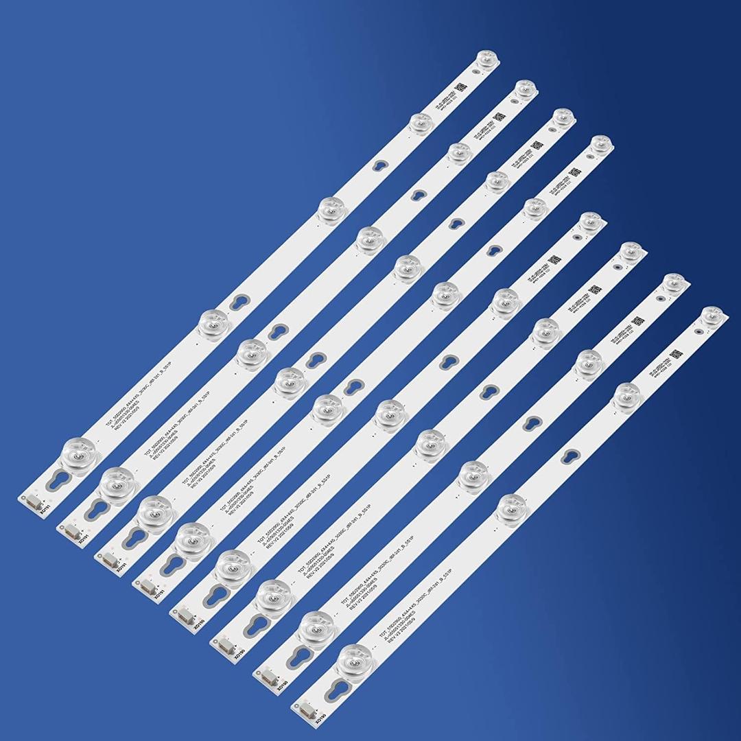 8 Pcs TOT_55D2900 A-1/B-1 LED Backlight Strip Set Replacement Parts for TCL TVs Model 55S405 55S403 55S401 D55A810 55US57 JL.D55051330-004ES-M 4C-LB5505 55S405TEAA 55S405TBCA 55S405TMAA 55S405LAAA