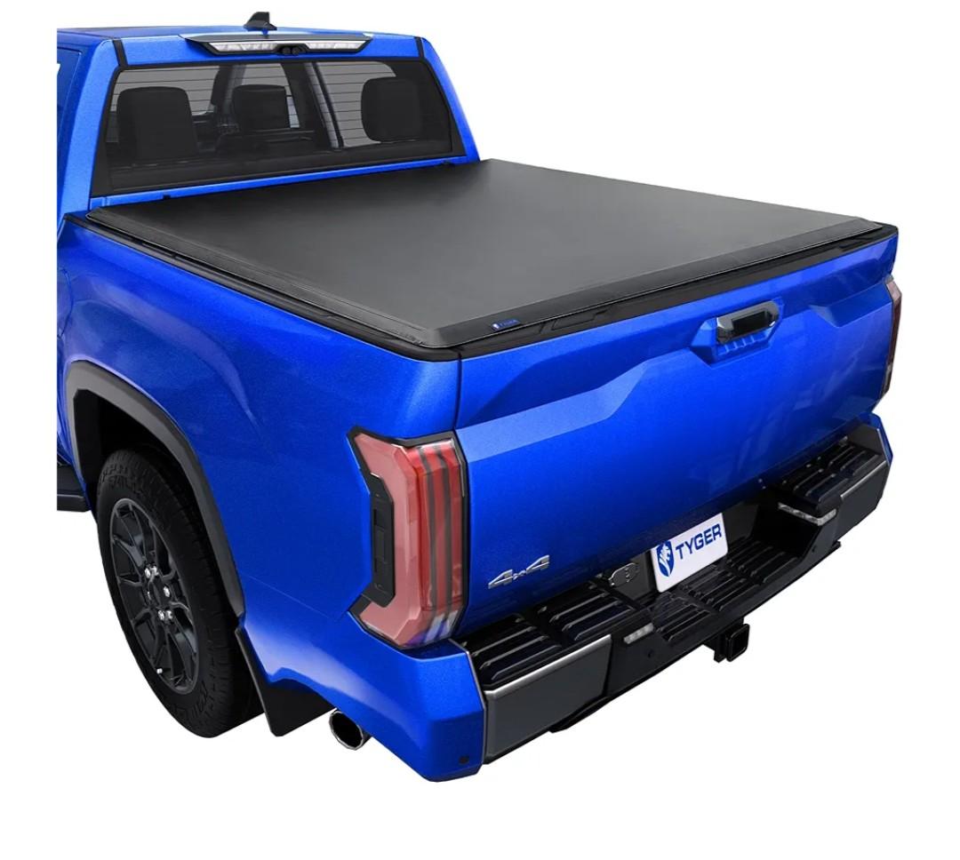 Tyger Auto T1 Soft Roll-up Truck Bed Tonneau Cover Compatible with 2022-2025 Toyota Tundra | 5.5' (67") Bed | TG-BC1T9062