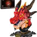 JMBricklayer Dragon Set for Adults 70105, Cool Animals Model Dragon Head Building Blocks Toy, Collection or Home Office Decor, Birthdays for Boys, Girls, Men and Adults
