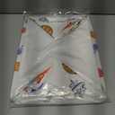 Clastyle Cosmic Space Planet Laundry Basket Star Kids Clothes Book Storage Basket Gift Toy Box for Bedroom Decor,Rocket,40x30x30 cm