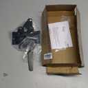 WellMade Heavy Duty Self-Locking Gate Latch for Wooden Fence, Post Mount Automatic Gravity Lever Door Latches for Garden Outdoor/Pool Gate, Metal Gates Vinyl Fence Gate Lock, Black Finish with Screws