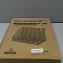 SUPEASY Desk Organizers Metal Desk Magazine File Holder with 5 Vertical Compartments Rack File Organizer for Office Desktop, Home Workspace, Black (Small)