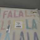 Creative Co-Op Square Cotton Tufted Pillow FALALALALALALALALA, Multicolor