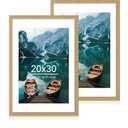 Hongkee 20x30 Frame Set of 2, Natural Oak Wood Style for 16x24 Mat
Display Posters 16 x 24 with Mat or 20 x 30 No Mat, Wall Mounting for Photos, Artwork; Fits Home, Office & Gallery Wall Decor