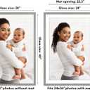 Americanflat 28x40 Poster Frame with Polished Plexiglass - Use as 24x36 Frame with Mat or Display 28x40 Photo Without Mat - Hudson Collection - Wide Picture Frames for Wall Display - Grey Wood