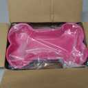 Nitial 60 Pcs Dog Bone Shaped Serving Trays, Plastic Dog Birthday Decorations Colorful Pet Patrol Plates Food Bowls Disposable Tableware Party Supplies(Sweet Color)