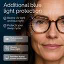 CCVOO 1.5 Reading Glasses for Women, Eye Glasses, Blue Light Readers, Cheaters