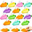 14Pcs Easter Pull Back Cars Toys, Bunny Cars Carrot Cars Rabbit Fun Toy for Toddler Boy Girl, Plastic Easter Eggs Filler Present for Kids