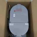 Mini Single Serve Coffee Maker for K Cup and Ground Coffee, Fast Brew One Cup Coffee Machine with Descaling Reminder and Water Window, 6 to 12 oz. Brew Sizes, Grey