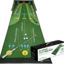 Golf Sloped Putting Mat, 11.2 ft x 3 ft Wide Indoor Practice Green - Realistic Uphill, Downhill & Break Simulation with 31 Paths - Large Training Aid for Distance Control & Green Reading