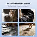 Pet Hair Removal Glove, Reusable Fabric Hair Remover Tool for Clothes, Furniture, Sofa, Carpet, Bedding, Car Seats(2PCS)