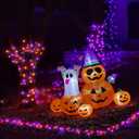 WBao Halloween Lights Orange Purple 300LED 108ft Super Bright String Lights, UL Certified, 8 Lighting Modes, Timer, Connectable, Memory & Waterproof for Indoor Outdoor Halloween Decorations