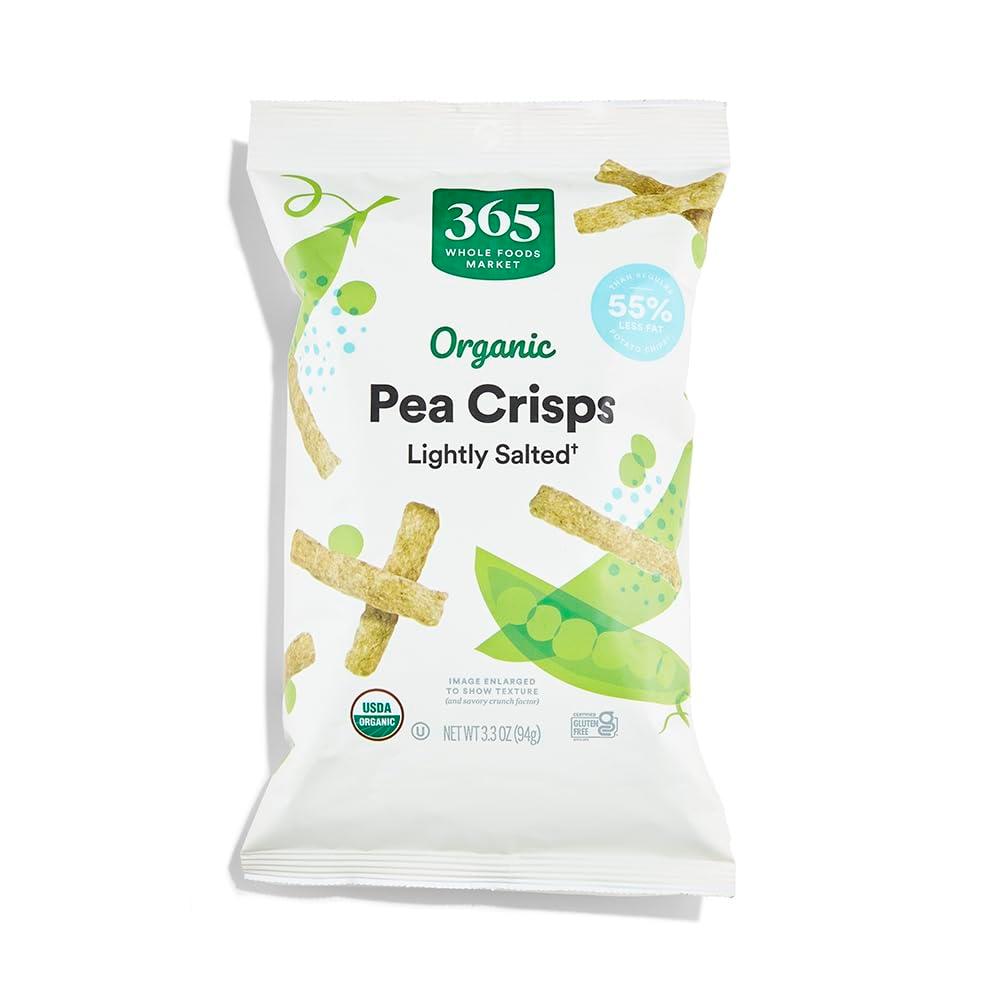 365 by Whole Foods Market, Organic Lightly Salted Pea Crisps, 3.3 oz (EXP 08/23/26)
