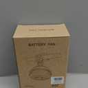 AMACOOL Baby Stroller Fan - 5000mAh Rechargeable, 3-Speed, Strong Yet Quiet, 360Rotate Portable Clip on Fan for Travel, Car Seat, Crib, Bike, Treadmill, Beach Vacation Essentials (Black)