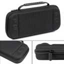 3 x TIGOJH Carrying Case compatible with Nintendo Switch 2 (2025), Switch 2 hard travel case, Nintendo Switch 2 carry case with 10 game cartridges and pocket for Switch 2 Accessories,Black