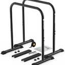 2025 Upgrade World's Best Strongest Premium Dip Bars With Adjustable Ultra-Stable Settings & Non-Slip Feet - USA Original Patent, Designed, Shipped