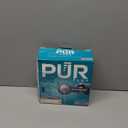 PUR Plus Horizontal Faucet Mount Filtration System with 3-in-1 Lead Reducing Filter, Water Filter for Sink, Lasts 100 Gallons, Compatible with Sinks with External Aerators, Metallic Grey