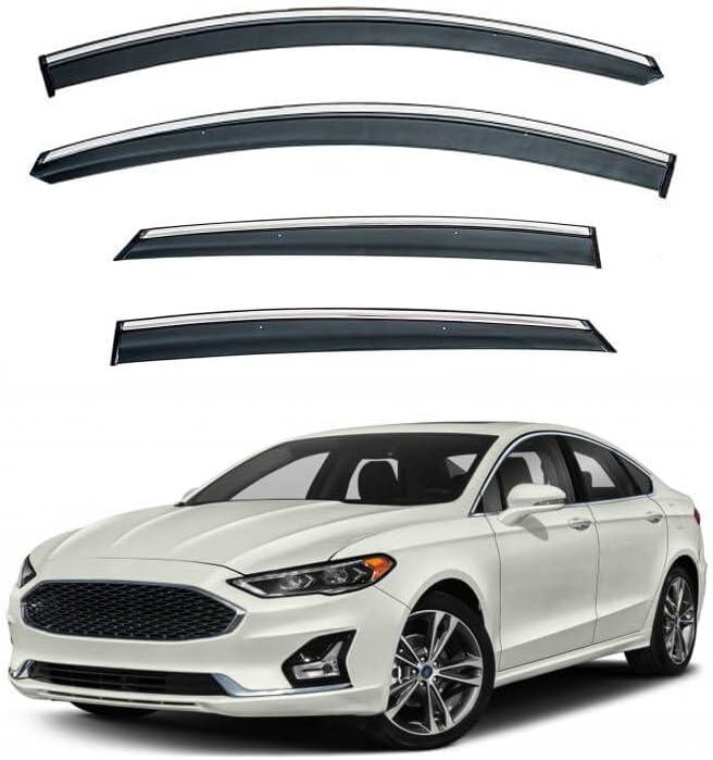 4pcs Window Visors Rain Guards for 2013-2020 Fusion