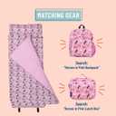 Wildkin Kids Original Nap Mat Cozy Kids Sleep Mat with Pillow, ideal for School & Travel (Pink, L)
