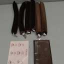 Heatless Curls Overnight Set - 6PCS Jumbo Velvet Hair Rollers to Sleep In, No-Damage Flexi Rods for Beautiful, Effortless Curls and Waves for Women (6 Count (Pack of 1), Brown)