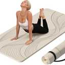 PAIDU Large Yoga Mat-72x36x0.4 Extra Width Thick,Comfortable,Non-Slip Exercise Mat-Works Great on All Floor for Stretching,Yoga Studio,Gym or Home Workouts