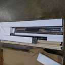 Gruwans Queen Size Bed Frame with Upholstered Wingback Headboard, Easy Assemnly Platform Bed, Wooden Slat Support No Box Spring Needed, Dark Gray