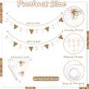 2 Pcs We Can Bearly Wait Banner Neutral Bear Garland Banner 9.2ft Boho Bear Baby Shower Decor Brown Gingham Fabric Pennant Flag Garland for Gender Reveal Birthday Nursery Room Decor