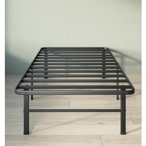ZINUS RUMI 14IN TWIN METAL BED FRAME, QUICK ASSEMBLY SMARTBASE - BLACK