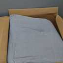 UUluhao Headboard Pillow Twin XL for College Dorm Bed with Removable Cover, Twin：39in*7.87in*19.68in, Light Grey