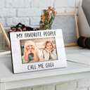 Gigi Gifts Picture Frames 8x10, Gigi Gifts for Grandma Photo Frame, Mothers Day Birthday Gift for Grandma Nana from Grandkids, My Favorite People Call Me Gigi Picture Frame for Tabletop Wall