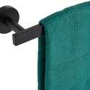 AONEON 24 Inch Bathroom Towel Racks Bath Towel Bars Kitchen Towel Holder Towel Rails Wall Mounted SUS304 Stainless Steel Matte Black AN4001MB-L24