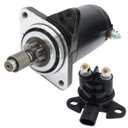 Starter & Relay Replacement for Sea-Doo PWC 99-05 787 Rotax (782cc) GSX RFI/GTX RFI/GTI RFI/GTI LE RFI/3D RFI, 278001497 278001936 278-001-497 278-001-936 18531 228000-6240 410-52230 46-4205