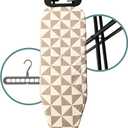 Compact Ironing Board Foldable | Hanging Iron Board with Safety Iron Stand & Rest for Small Space or Apartment, Thick Cover & Pad, Height Adjustable up to 33" Features 4 Steel Legs