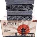 BBQ Bamboo Charcoal - Premium 100% Natural Chemical-Free Smokeless Fuel - Up to 7 Hours of Continuous Use - Long-Lasting - 10-Pound Packaging