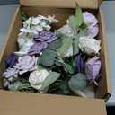 Ling's moment Lilac Wedding Bouquets for Bride, Purple Bridal Bouquets for Bride, 15 Inch Free Form Artificial Wedding Flower Bouquet
